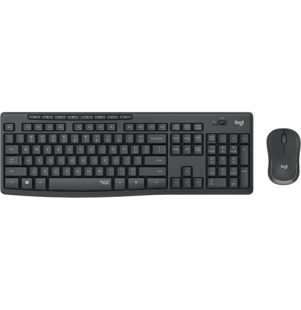 ENSEMBLE CLAVIER ET SOURIS SANS FIL LOGITECH MK295 SILENT - AZERTY (920-009795)