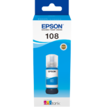 EPSON 108 CYAN - BOUTEILLE D'ENCRE EPSON ECOTANK D'ORIGINE (C13T09C24A) – Image 2