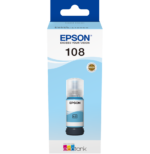 EPSON 108 CYAN CLAIR - BOUTEILLE D'ENCRE EPSON ECOTANK D'ORIGINE (C13T09C54A) – Image 2