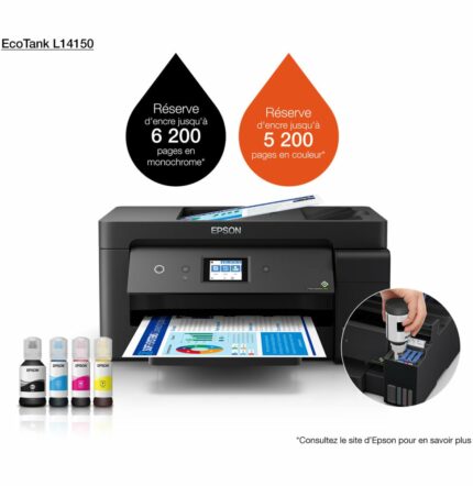 EPSON ECOTANK L14150 IMPRIMANTE A3+ MULTIFONCTION À RÉSERVOIRS RECHARGEABLES (C11CH96403)