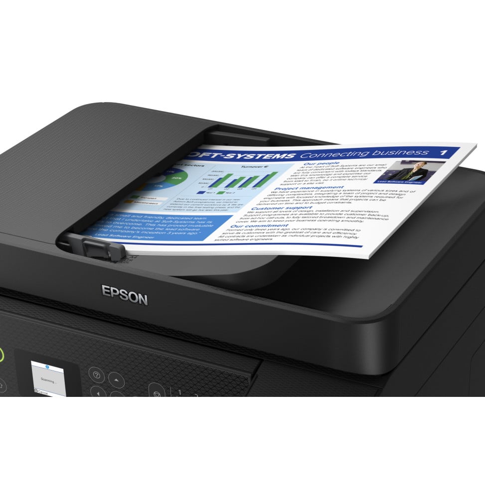 EPSON ECOTANK L5290 IMPRIMANTE PRO MULTIFONCTION À RÉSERVOIRS RECHARGEABLES (C11CJ65405)