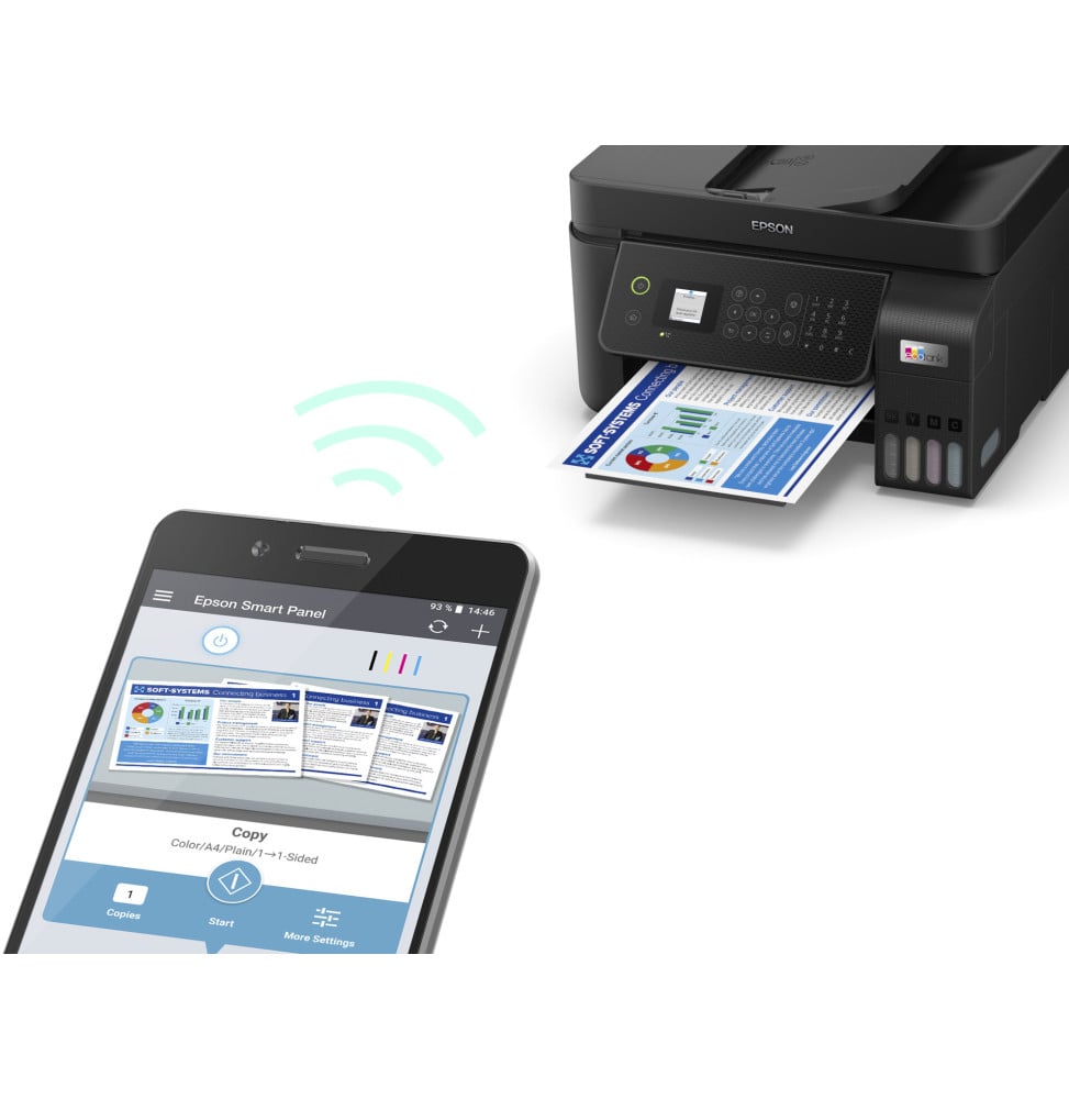 EPSON ECOTANK L5290 IMPRIMANTE PRO MULTIFONCTION À RÉSERVOIRS RECHARGEABLES (C11CJ65405)
