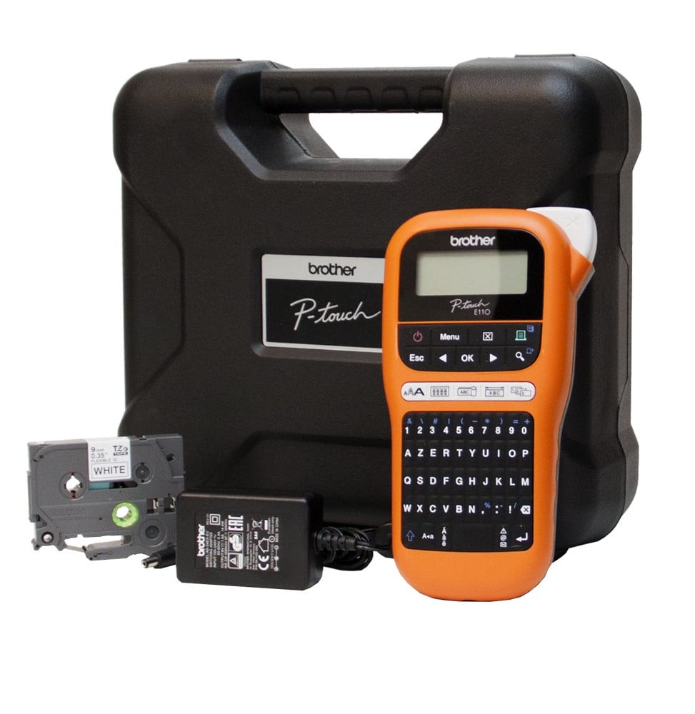 ETIQUETEUSE PROFESSIONNELLE PORTABLE BROTHER PT-E110VP - AZERTY