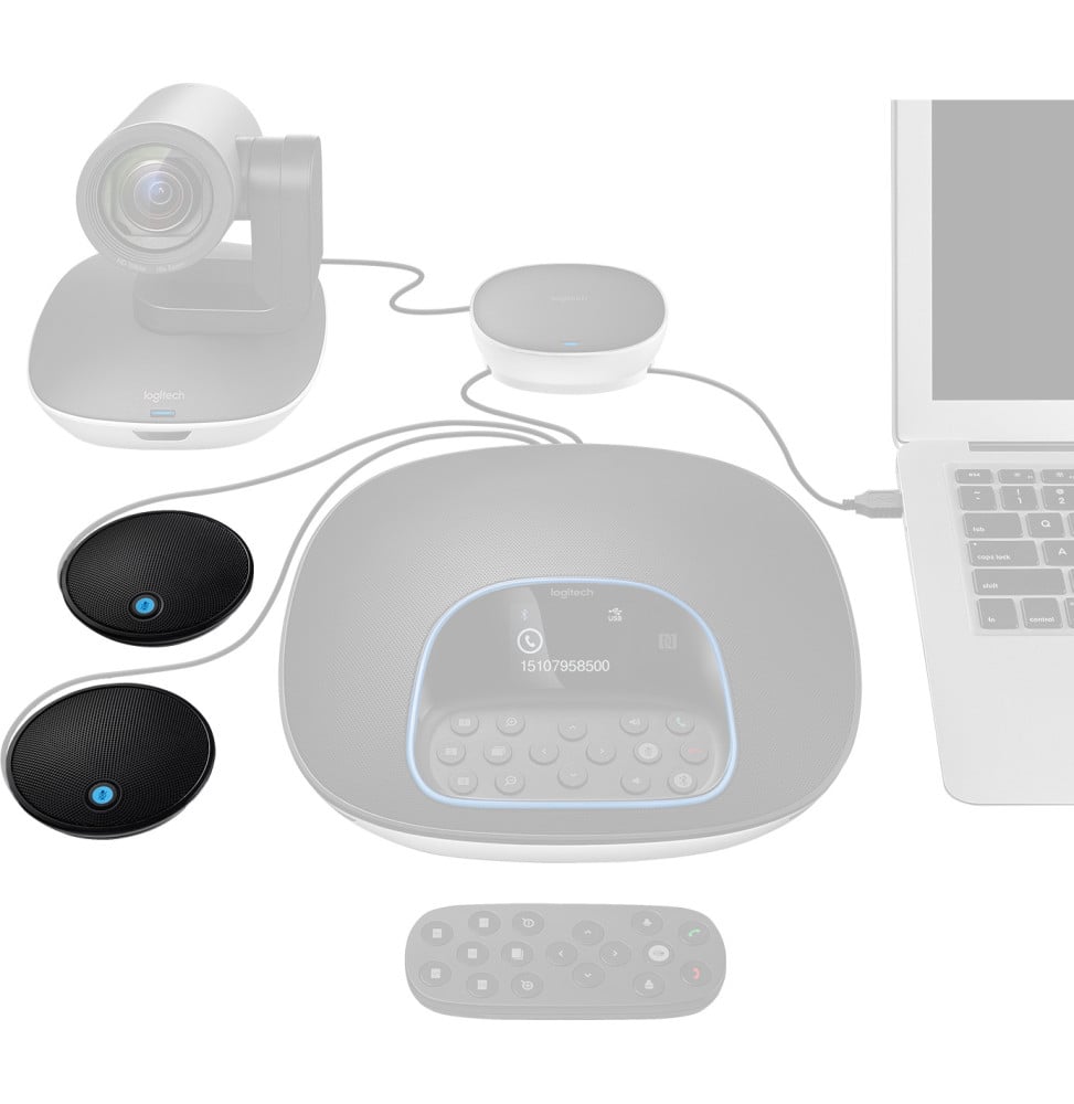 EXTENSION MICROPHONES LOGITECH GROUP POUR DES GRANDES RÉUNIONS (989-000171)