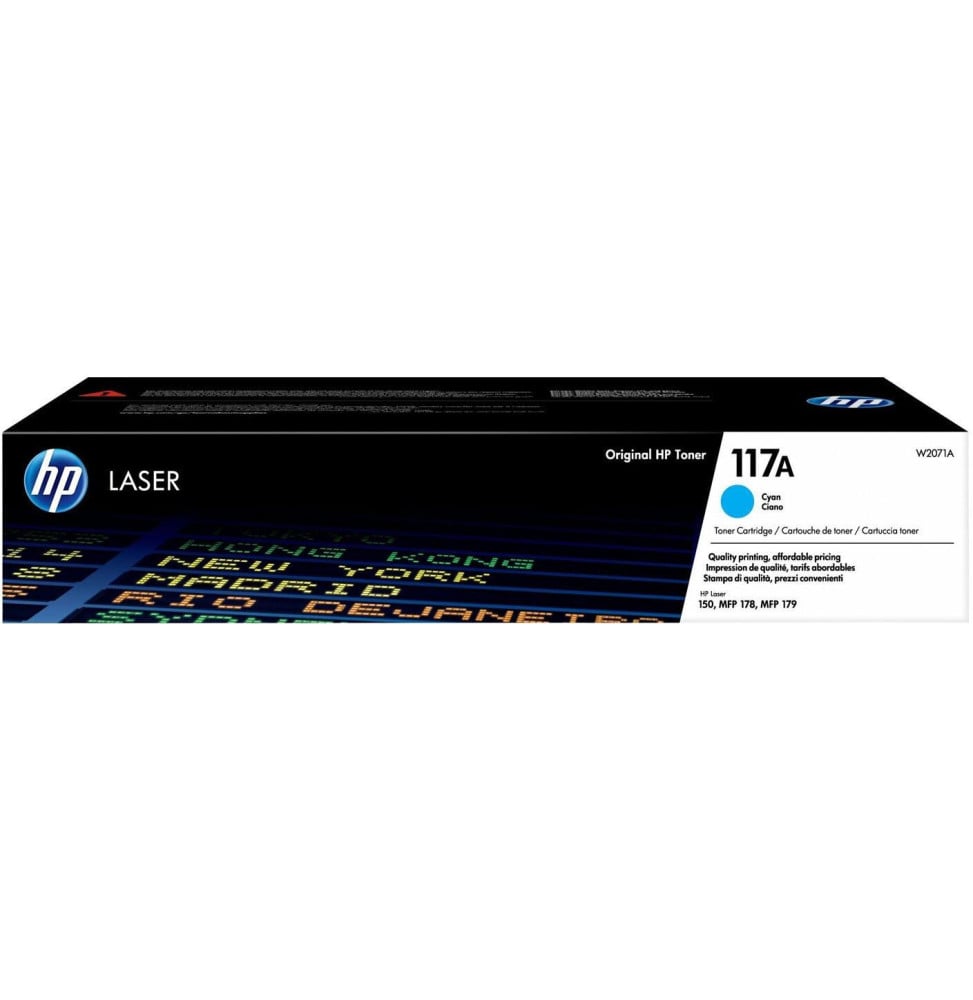 HP 117A CYAN (W2071A) - TONER HP LASERJET D'ORIGINE