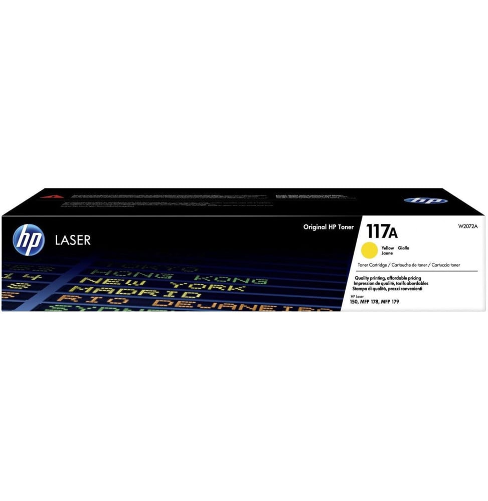 HP 117A JAUNE (W2072A) - TONER HP LASERJET D'ORIGINE