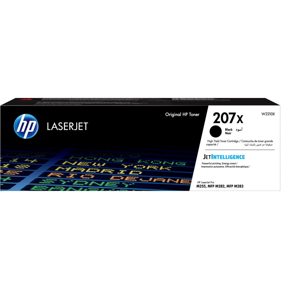 HP 207X NOIR - TONER HP LASERJET D'ORIGINE À GRANDE CAPACITÉ (W2210X)