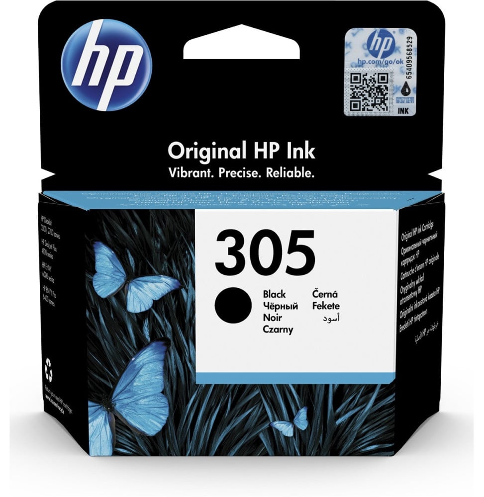 HP 305 NOIR - CARTOUCHE D'ENCRE HP D'ORIGINE (3YM61AE)