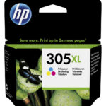 HP 305XL TROIS COULEURS - CARTOUCHE D'ENCRE GRANDE CAPACITÉ HP D'ORIGINE (3YM63AE)
