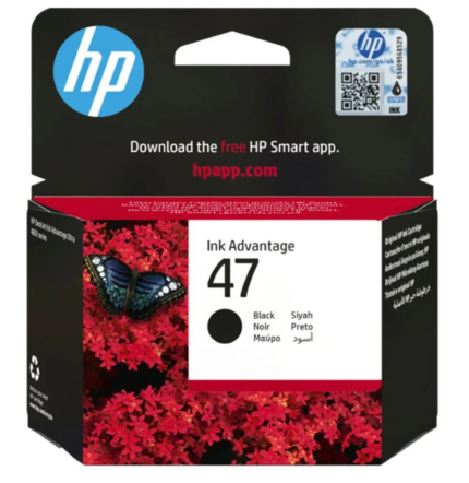 HP 47 NOIR - CARTOUCHE D'ENCRE HP D'ORIGINE (6ZD21AE)