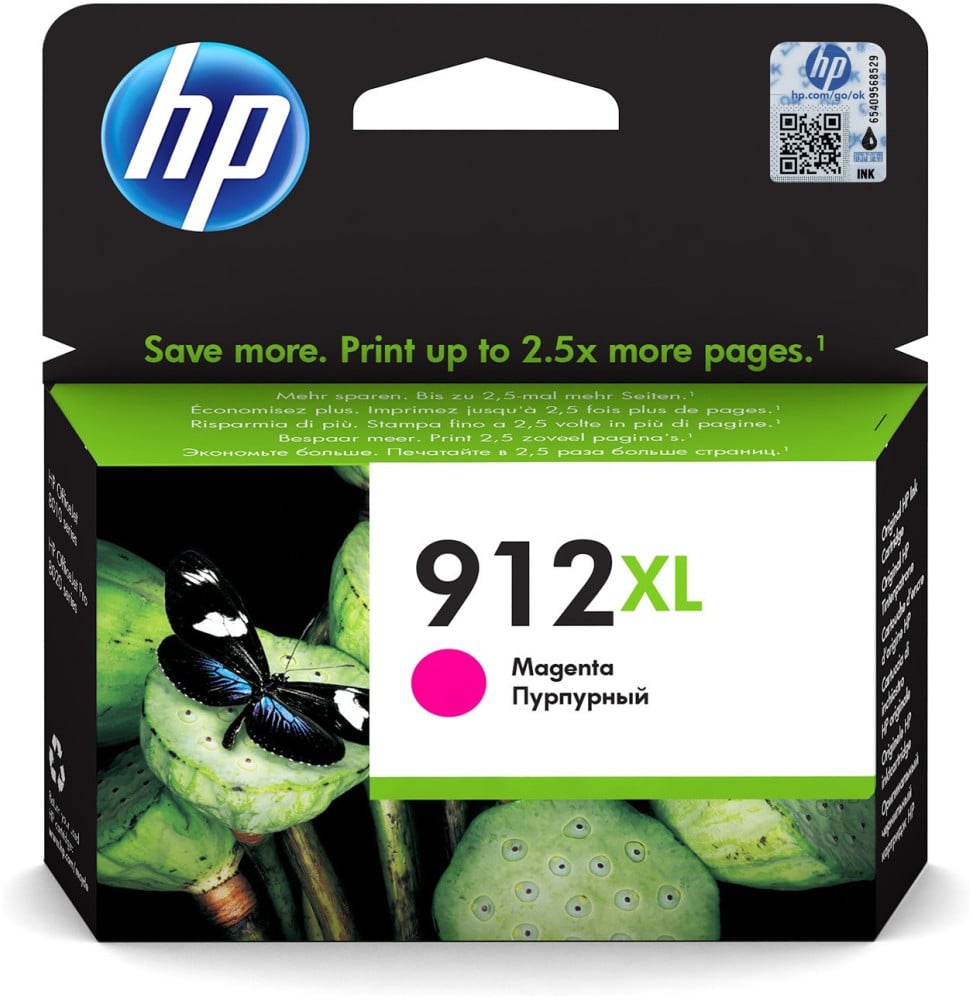 HP 912XL MAGENTA - CARTOUCHE D'ENCRE GRANDE CAPACITÉ HP D'ORIGINE (3YL82AE)