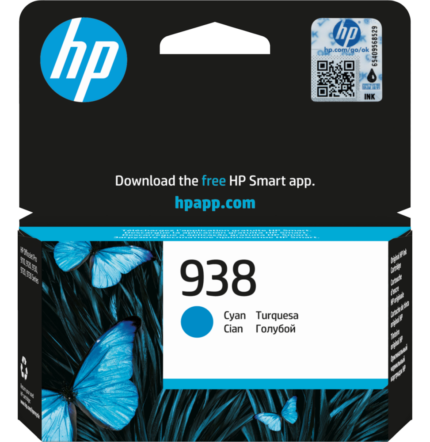HP 938 CYAN - CARTOUCHE D'ENCRE HP D'ORIGINE (4S6X5PE)