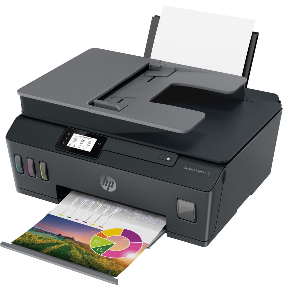HP SMART TANK 530 IMPRIMANTE MULTIFONCTION À RÉSERVOIRS RECHARGEABLES (4SB24A)