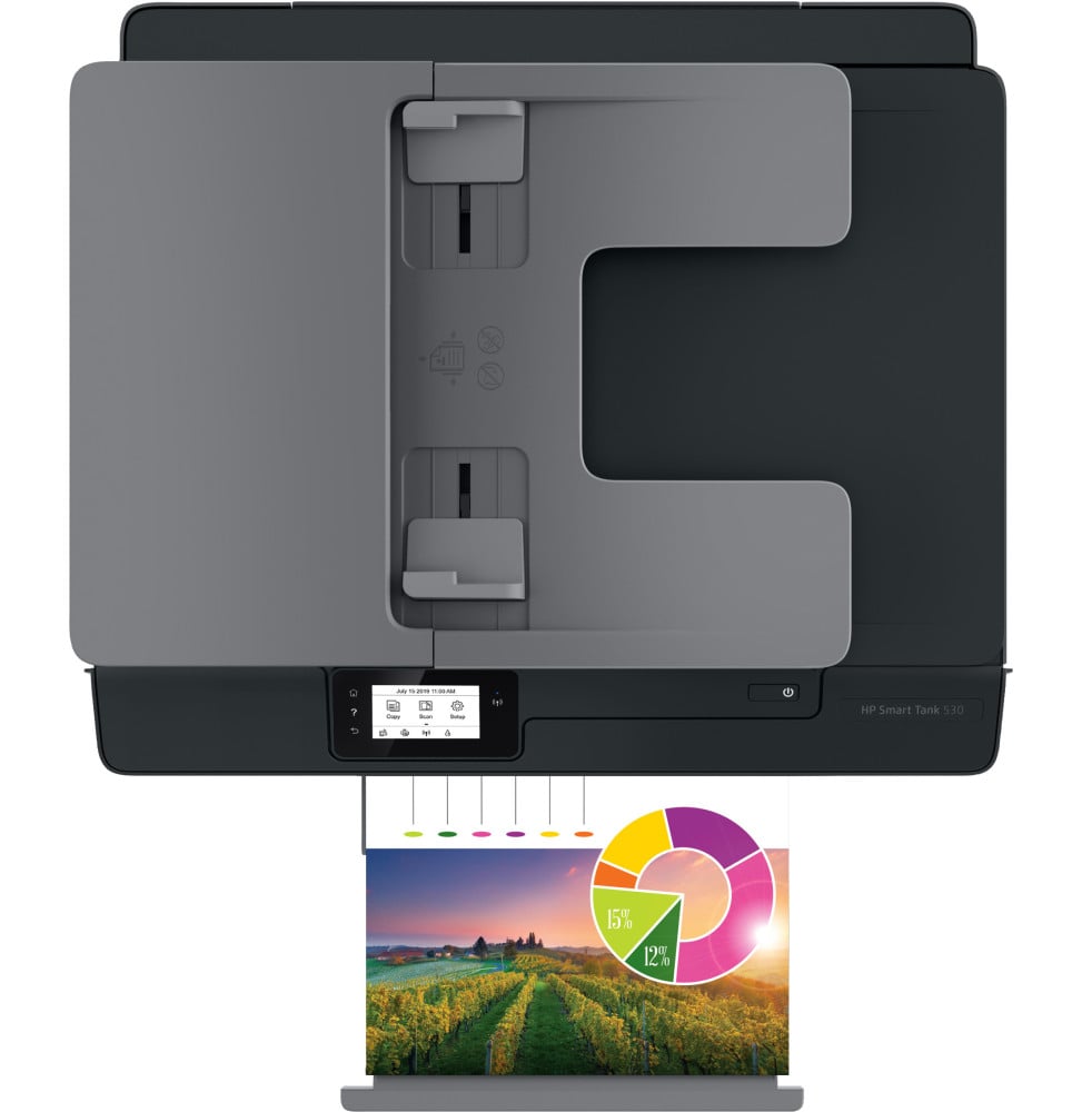 HP SMART TANK 530 IMPRIMANTE MULTIFONCTION À RÉSERVOIRS RECHARGEABLES (4SB24A)
