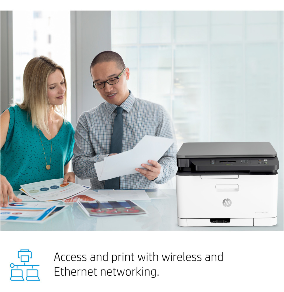 IMPRIMANTE MULTIFONCTION LASER COULEUR HP 178NW (4ZB96A)
