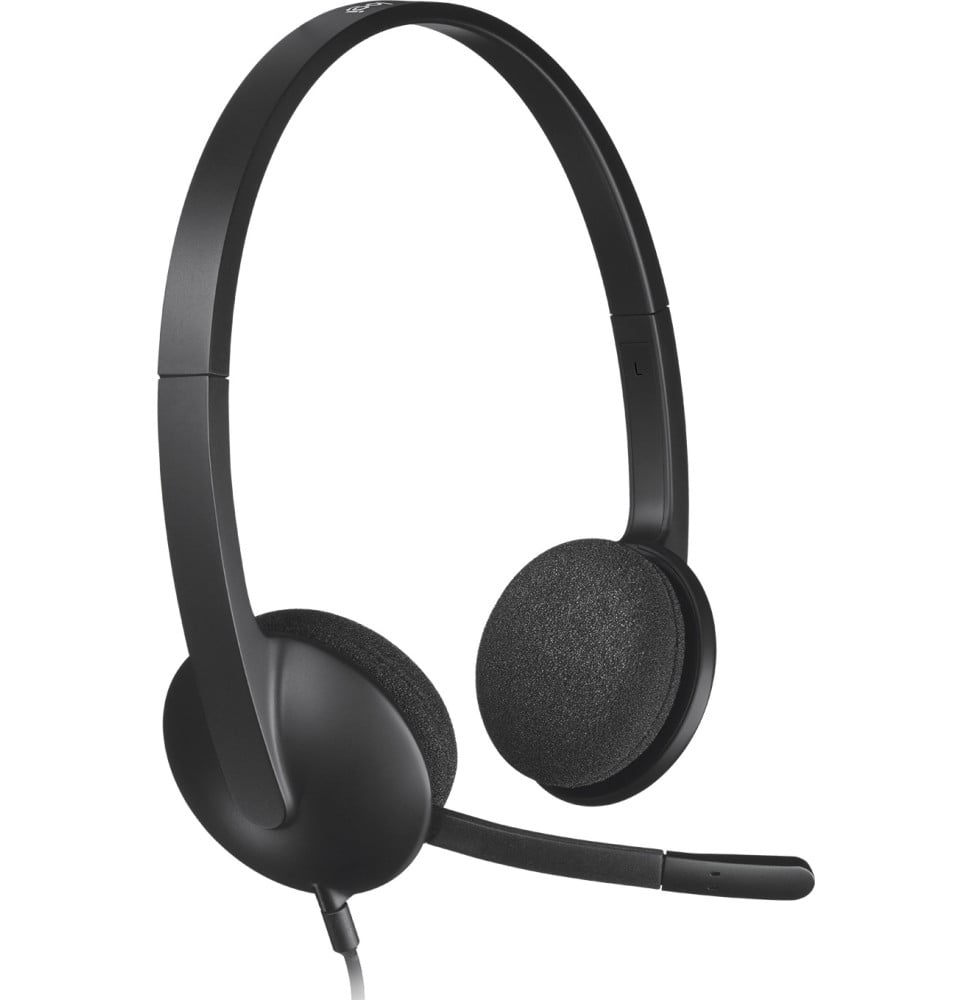 CASQUE LOGITECH H340 POUR PC AVEC MICROPHONE ANTI-PARASITE - USB (981-000475)