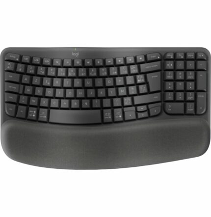 LOGITECH WAVE KEYS CLAVIER RF SANS FIL + BLUETOOTH AZERTY FRANÇAIS GRAPHITE (920-012286)