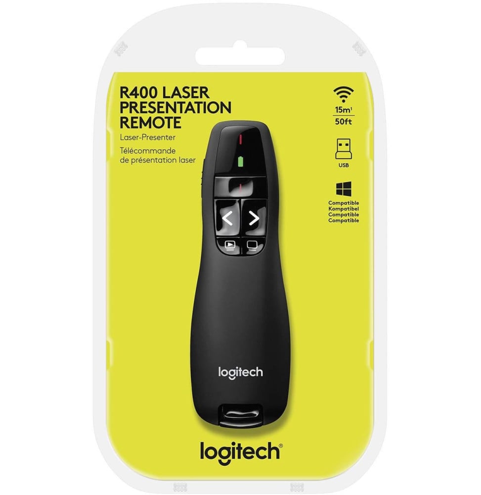 LOGITECH WIRELESS PRESENTER R400 - TÉLÉCOMMANDE DE PRÉSENTATION