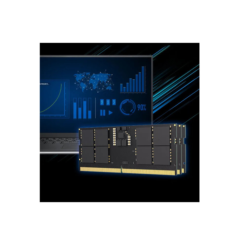 BARRETTE MÉMOIRE LEXAR SO-DIMM 16 GO DDR5 5600 MHZ - PC PORTABLE (LD5S16G56C46ST-BGS)