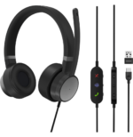 MICRO-CASQUE FILAIRE LENOVO GO ANC (MS TEAMS) - USB (4XD1C99223)