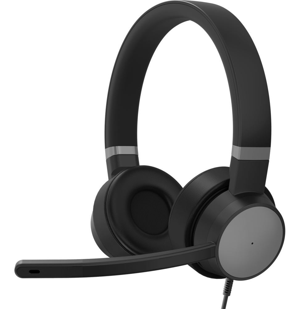 MICRO-CASQUE FILAIRE LENOVO GO ANC (MS TEAMS) - USB (4XD1C99223)