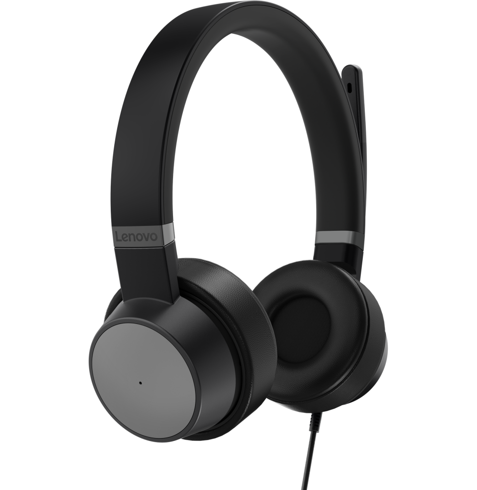 MICRO-CASQUE FILAIRE LENOVO GO ANC (MS TEAMS) - USB (4XD1C99223)