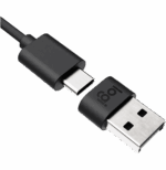 MICRO-CASQUE FILAIRE LOGITECH ZONE WIRED TEAMS - USB-C & USB-A (981-000870) – Image 5