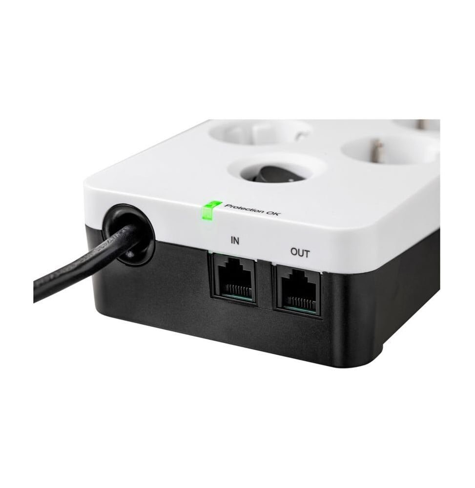 MULTIPRISE PARASURTENSEUR EATON BOÎTIER DE PROTECTION PB8TUF 8 PRISES AVEC 2 PORTES DE TÉLÉPHONE
