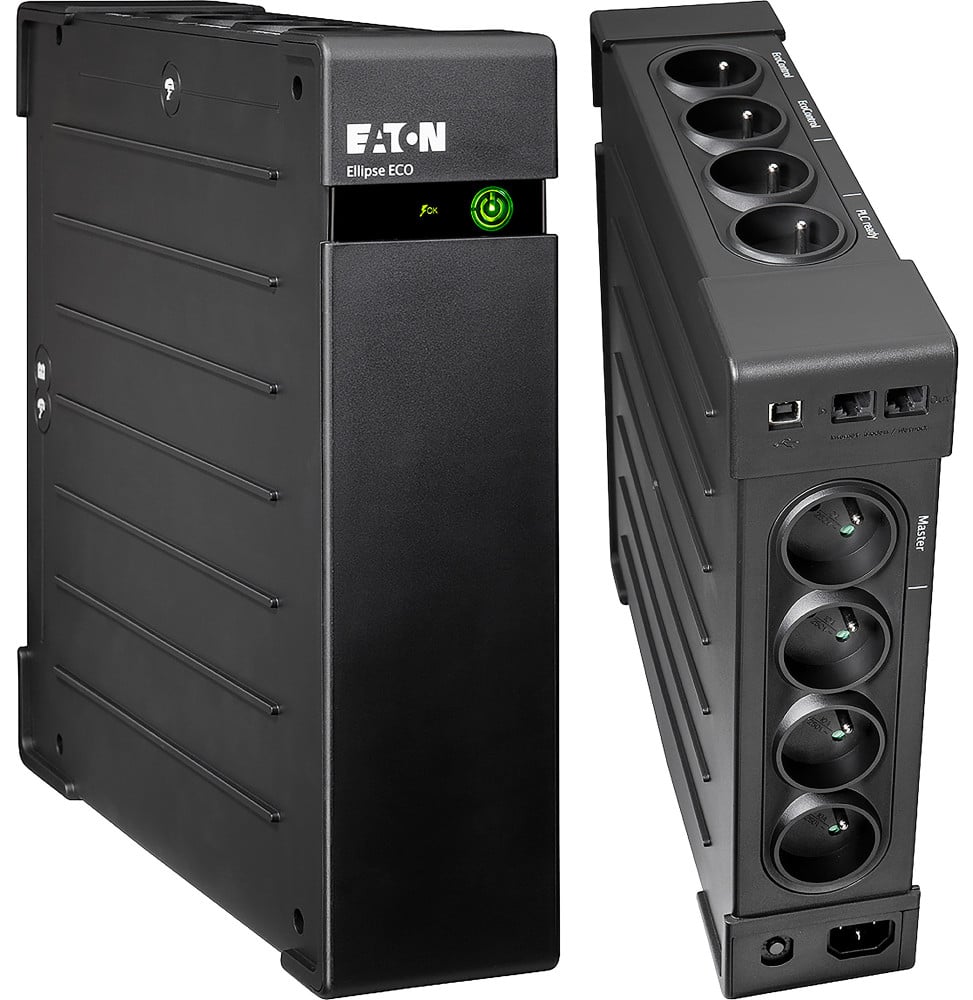 ONDULEUR OFF-LINE EATON ELLIPSE ECO EL1600USBFR - 1000 W / 1600 VA - 8 PRISES FR