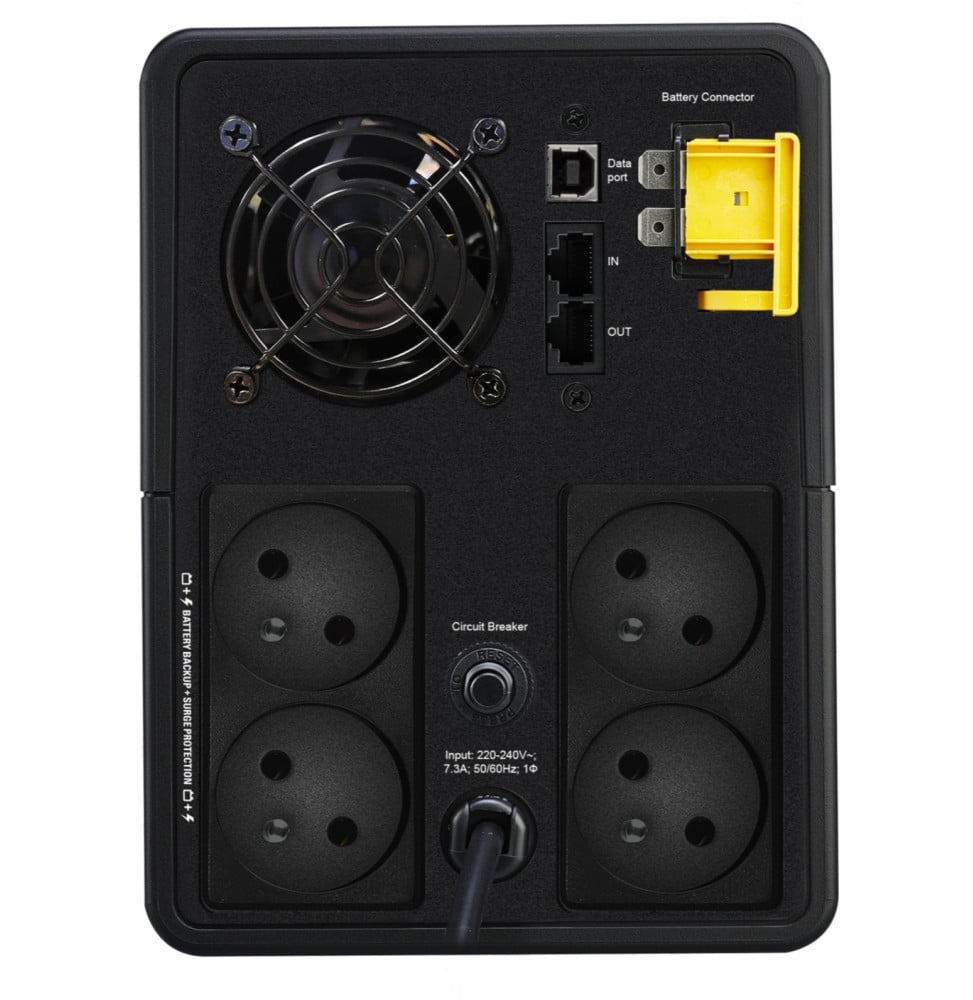 ONDULEUR LINE-INTERACTIVE APC BACK-UPS BX1600MI-FR - 900 W / 1600VA - 4 PRISES FR (SCHUKO)