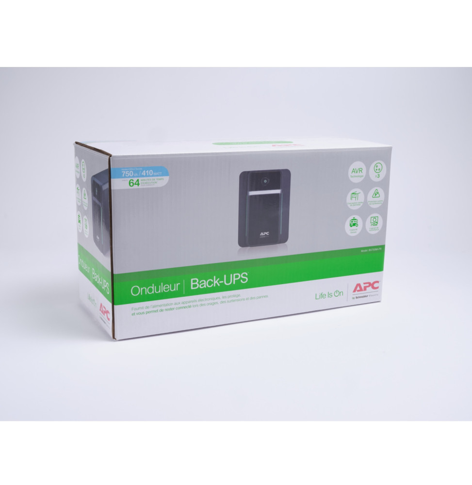 ONDULEUR LINE-INTERACTIVE APC BACK-UPS BX750MI-FR - 410 W / 750VA - 3 PRISES FRANÇAISES