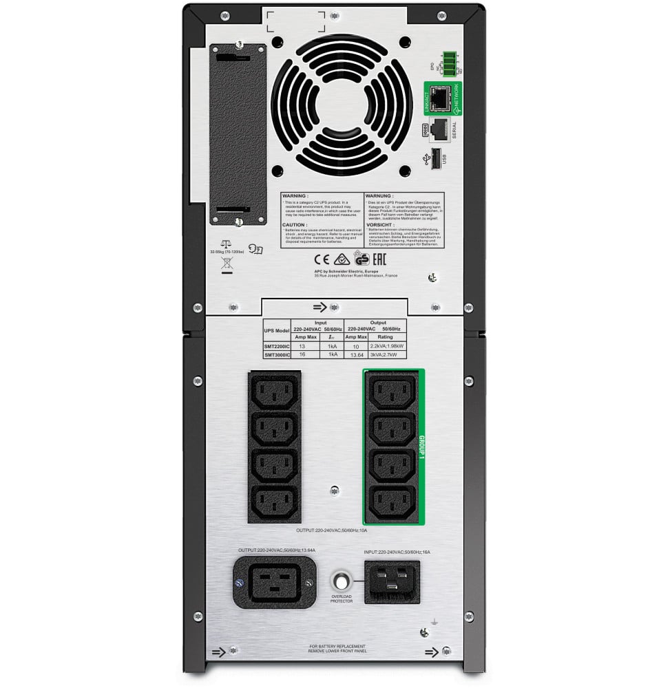 ONDULEUR LINE-INTERACTIVE APC SMART-UPS SMT 3000 VA - 230V  (SMT3000IC)