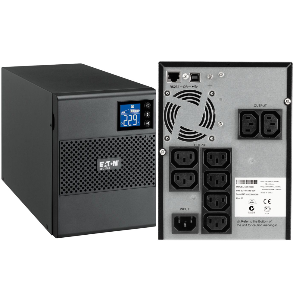 ONDULEUR LINE-INTERACTIVE EATON 5SC 1000I - 700 W / 1000 VA - 8 PRISES C13 (5SC1000I)