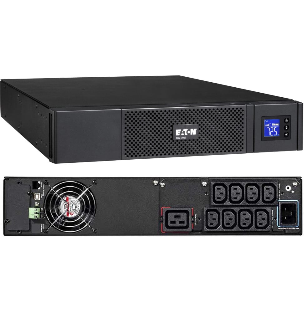 ONDULEUR LINE-INTERACTIVE EATON 5SC 5SC3000IRT - 2700 W / 3000 VA - 8 PRISES C13 / 1 PRISE C19 - RACK 2U