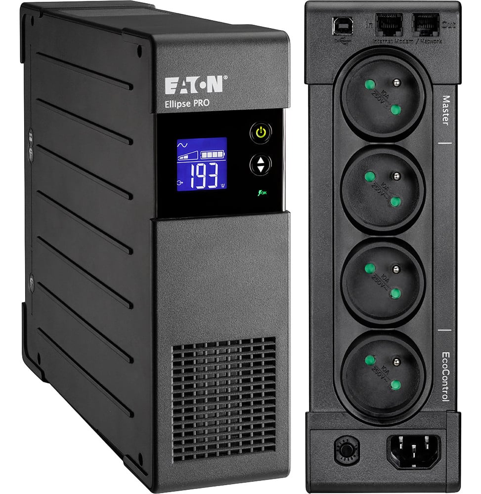 ONDULEUR LINE-INTERACTIVE EATON ELLIPSE PRO ELP650FR - 400 W / 650 VA - 4 PRISES FR