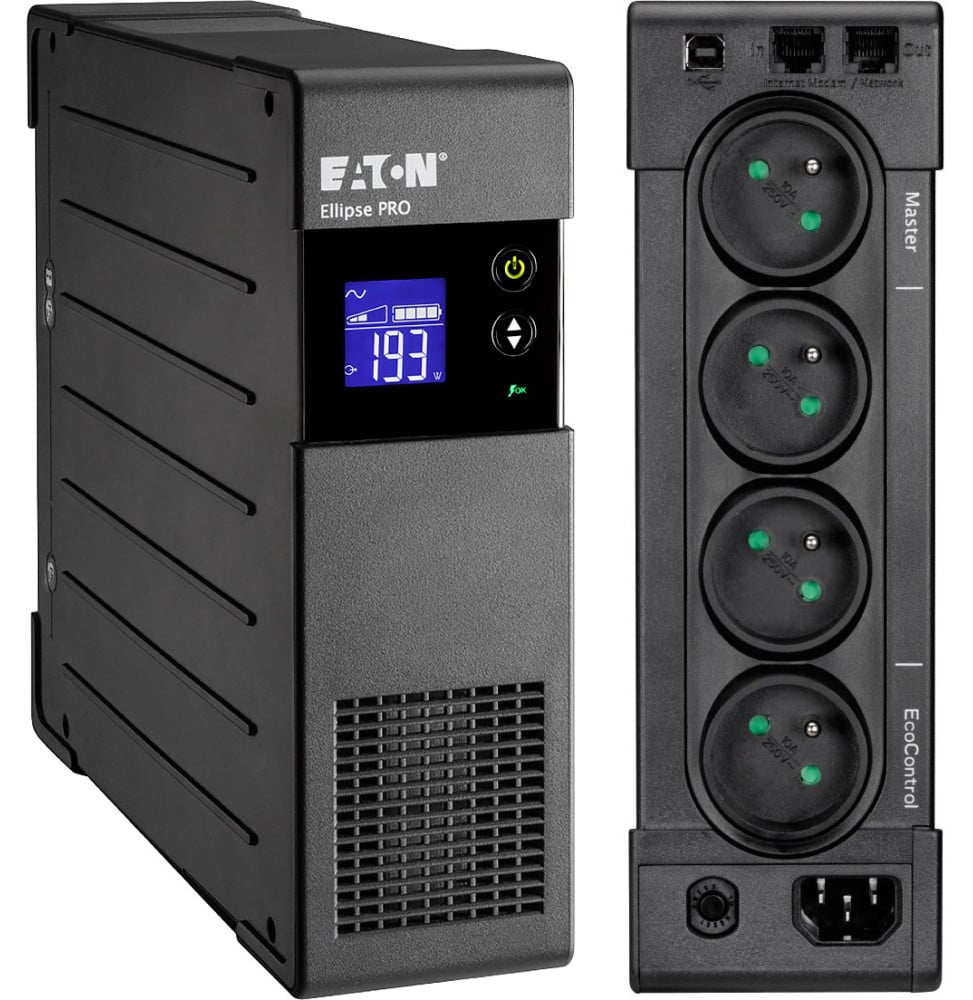 ONDULEUR LINE-INTERACTIVE EATON ELLIPSE PRO ELP850FR - 510 W / 850 VA - 4 PRISES FR