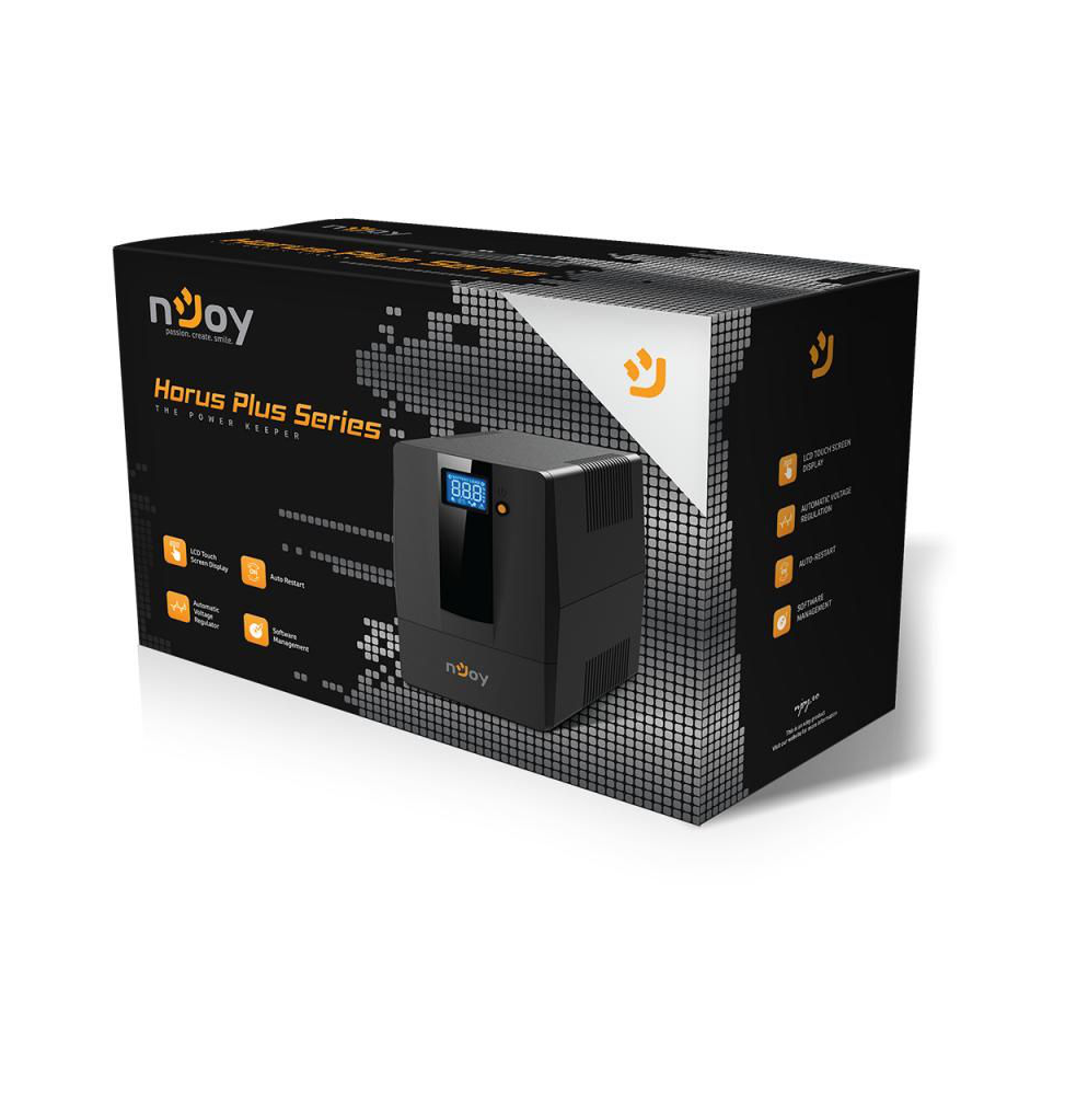 ONDULEUR LINE-INTERACTIVE NJOY HORUS PLUS 1000 - 600 W / 1000 VA - 4 PRISES FR (PWUP-LI100H1-AZ)