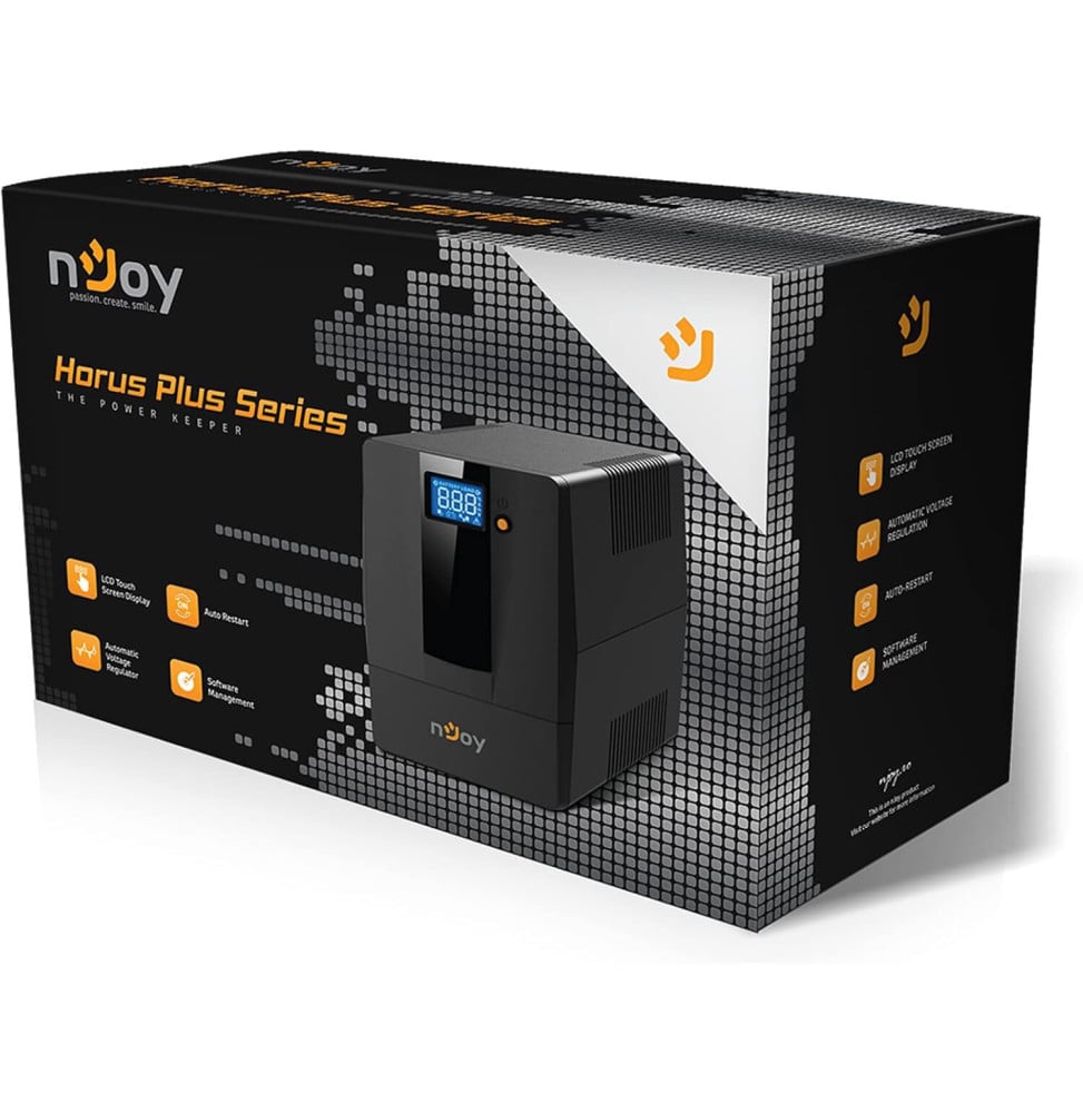 ONDULEUR LINE-INTERACTIVE NJOY HORUS PLUS 2000 - 1200W / 2000 VA - 4 PRISES FR (PWUP-LI200H1-AZ)