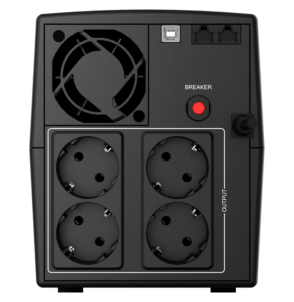 ONDULEUR LINE-INTERACTIVE NJOY KEEN 2000 USB - 1200 W / 2000 VA - 4 PRISES FR (UPLI-LI200KU-CG)