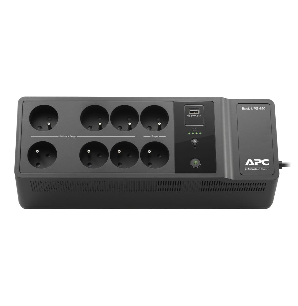ONDULEUR OFF-LINE APC BACK-UPS BE650G2-FR - 400 WATTS / 650 VA - 8 PRISES FR + 1 USB