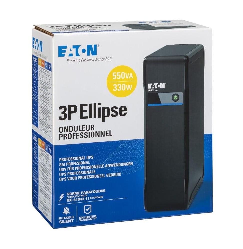 ONDULEUR OFF-LINE EATON 3P ELLIPSE 3P550F - 330 W / 550 VA - 4 PRISES FR