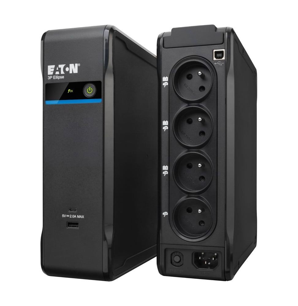 ONDULEUR OFF-LINE EATON 3P ELLIPSE 3P700UF - 420 W / 700 VA - 4 PRISES FR + USB