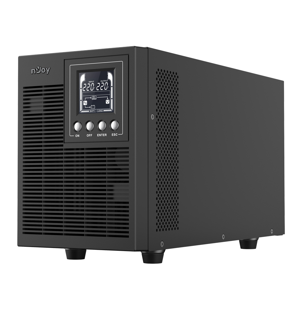 ONDULEUR ON-LINE NJOY ECHO PRO 2000 - 1600 W / 2000 VA - 4 PRISES FR (UPOL-OL200EP-CG)