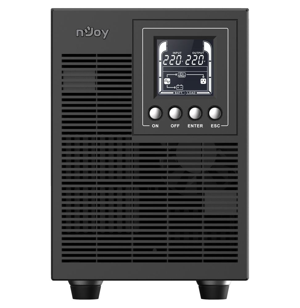 ONDULEUR ON-LINE NJOY ECHO PRO 2000 - 1600 W / 2000 VA - 4 PRISES FR (UPOL-OL200EP-CG)