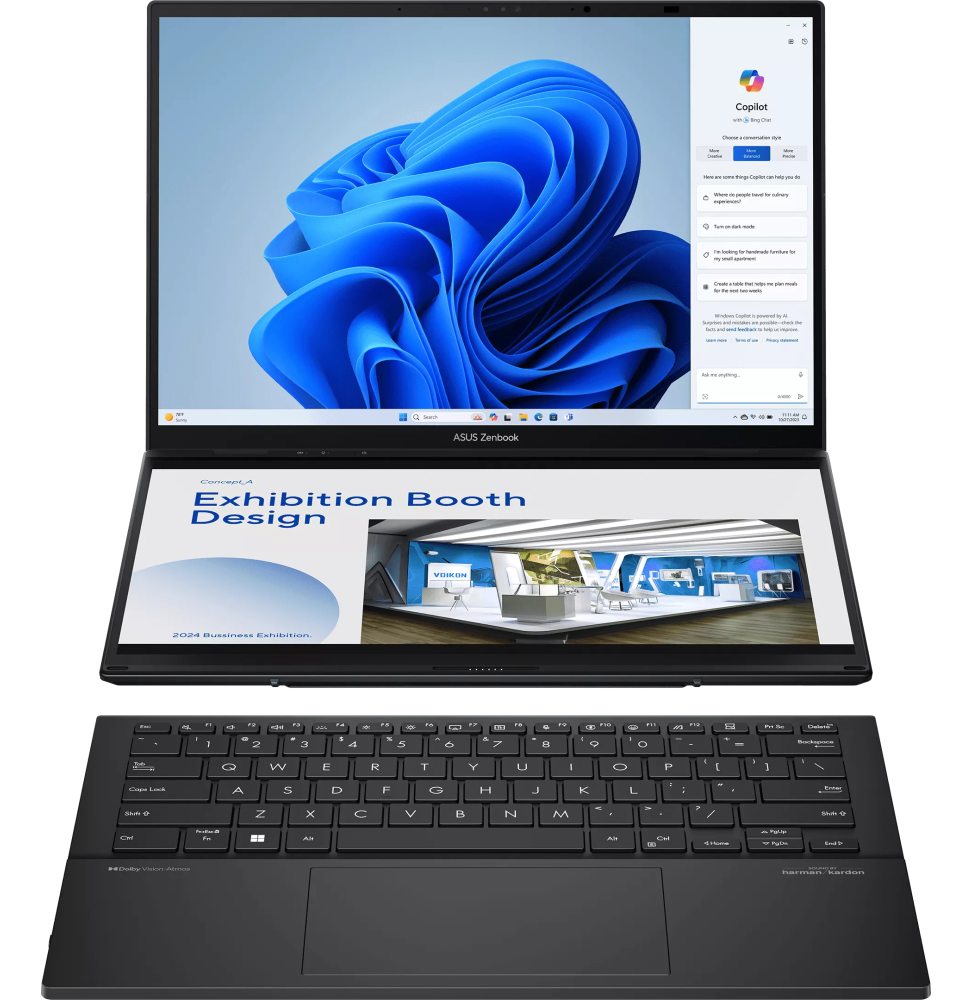 ORDINATEUR PORTABLE ASUS ZENBOOK DUO (UX8406CA-QL227W)