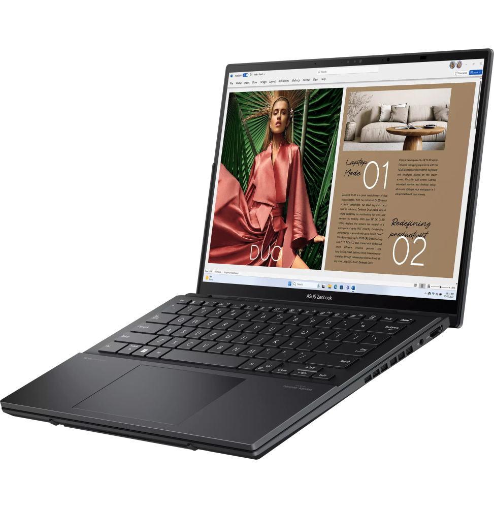ORDINATEUR PORTABLE ASUS ZENBOOK DUO (UX8406CA-QL227W)