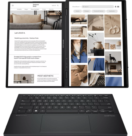 ORDINATEUR PORTABLE ASUS ZENBOOK DUO (UX8406CA-QL227W)