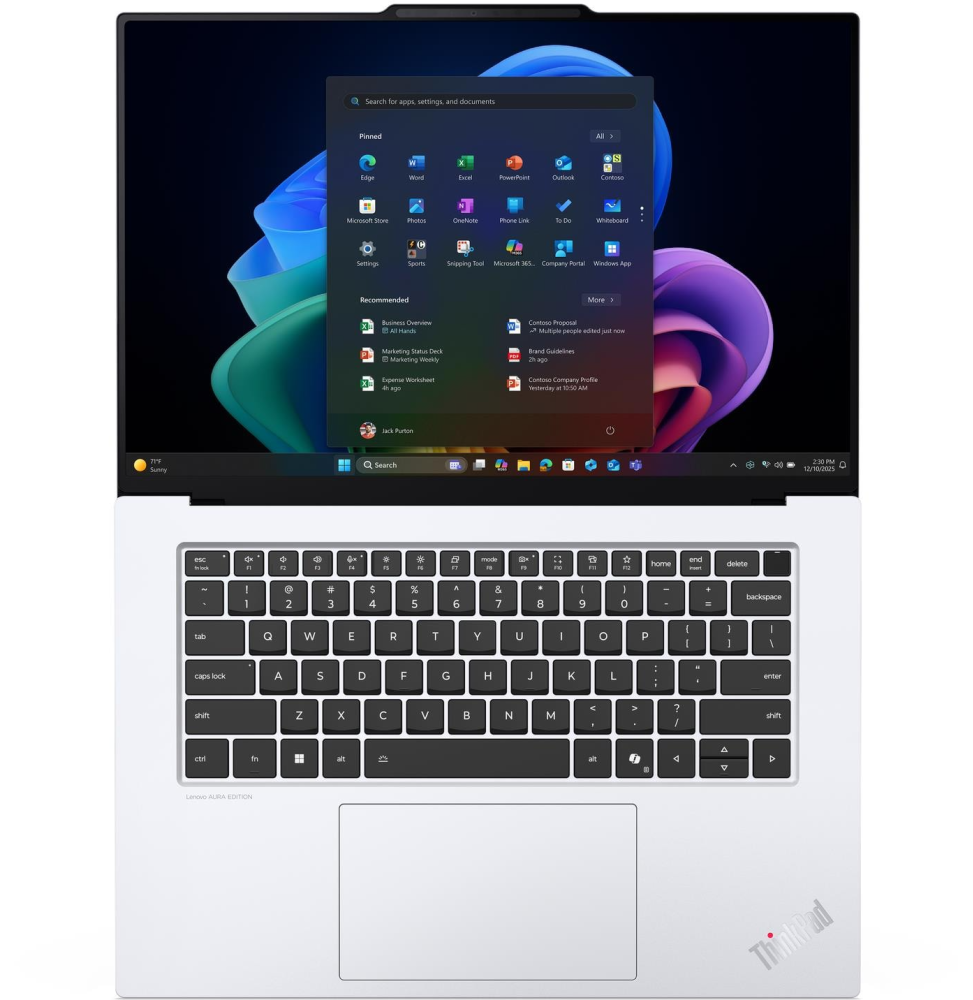 ORDINATEUR PORTABLE LENOVO THINKPAD X9-15 GEN 1 AURA EDITION (21Q60063FE)
