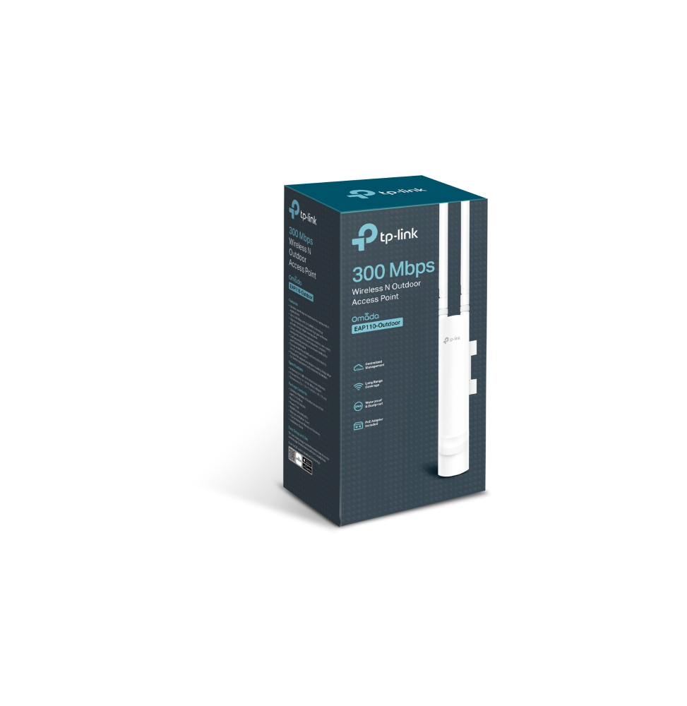POINT D'ACCÈS WIFI 4 TP-LINK EAP110-OUTDOOR WIFI N 300 MBPS EXTÉRIEUR (IP65)