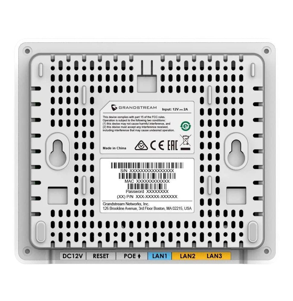 POINT D'ACCÈS WIFI 6 GRANDSTREAM GWN7603 AVEC 4 PORTS GIGABIT ET POE+ AUTOMATIQUE